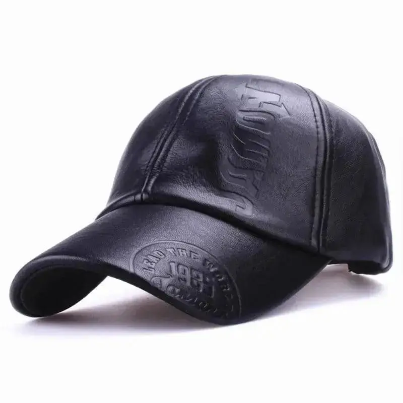 Casquette motard cuir - Vidji