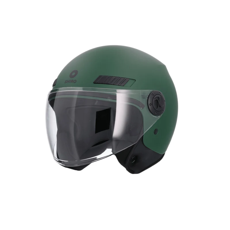 SHIRO CASCO SH-62 KIOTO MONOCOLOR VERDE MATE