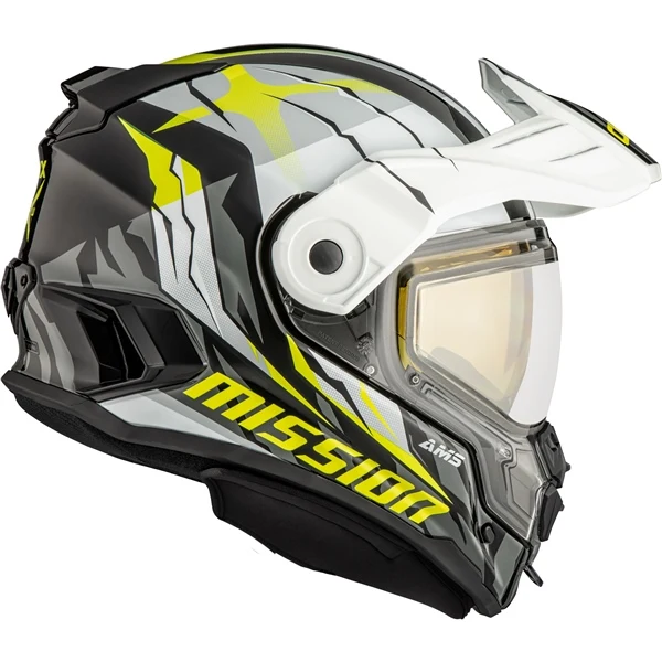 CKX Mission Free-Face Helmet — Claw Double Shield