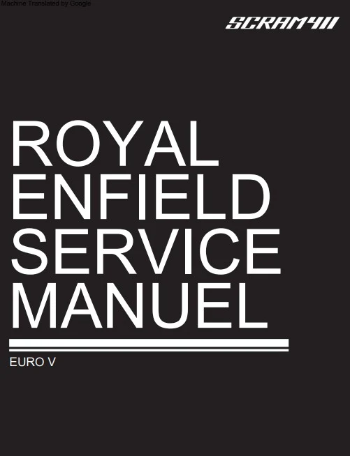 Manuel d'atelier Royal Enfield Scram 411 2023 français