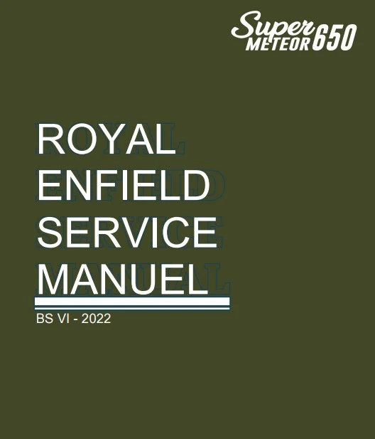 Manuel d'atelier Royal Enfield 650 Super Meteor 2022 2024 français