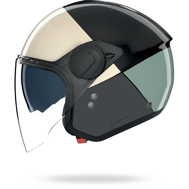 N20-2 VISOR BLOCCO Nero / Avorio / Verde Grigio / Antracite