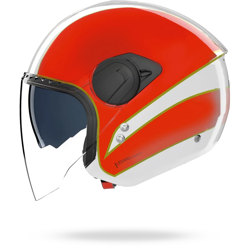 N20-2 VISOR TRICOLORE Bianco / Verde / Rosso