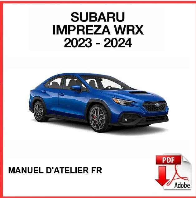 Manuel d'atelier Subaru Impreza WRX 2023 2024 français