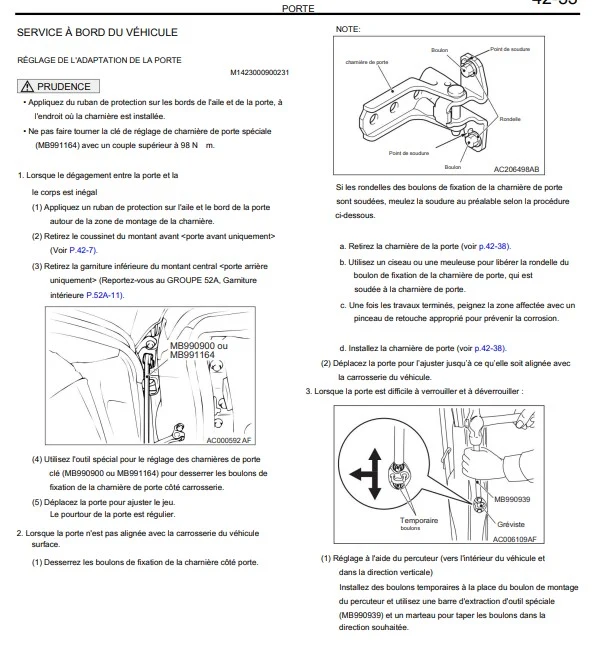 Manuel d'atelier Mitsubishi Colt 2002 2012 français