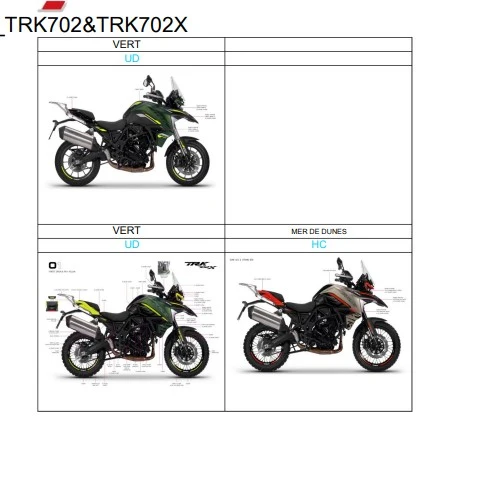 Manuel d'atelier Benelli 702 TRK X français