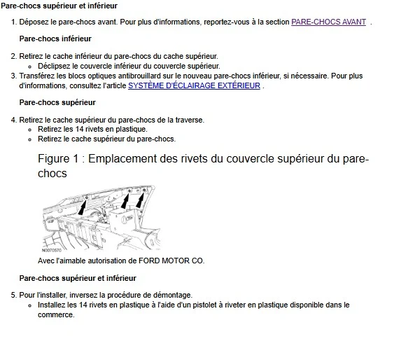Manuel d'atelier Ford Ranger 2011 2015 français