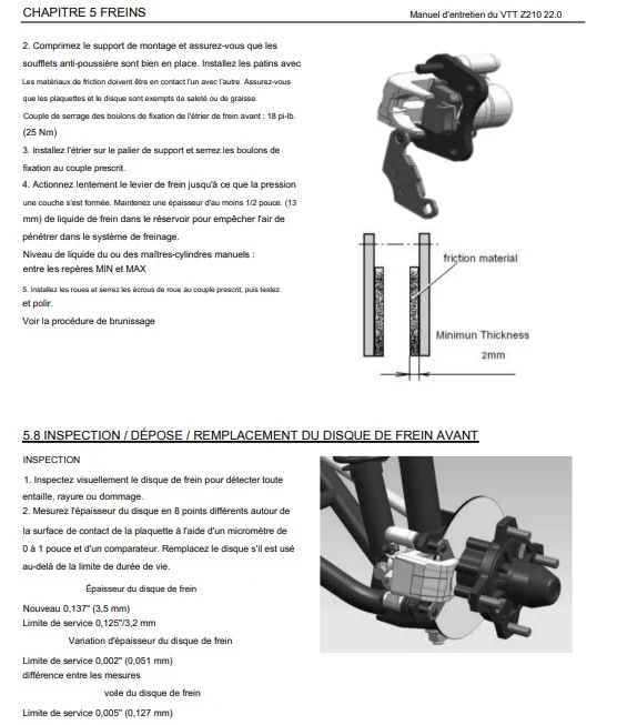 manuel d'atelier Linhai HY 200 2022 français