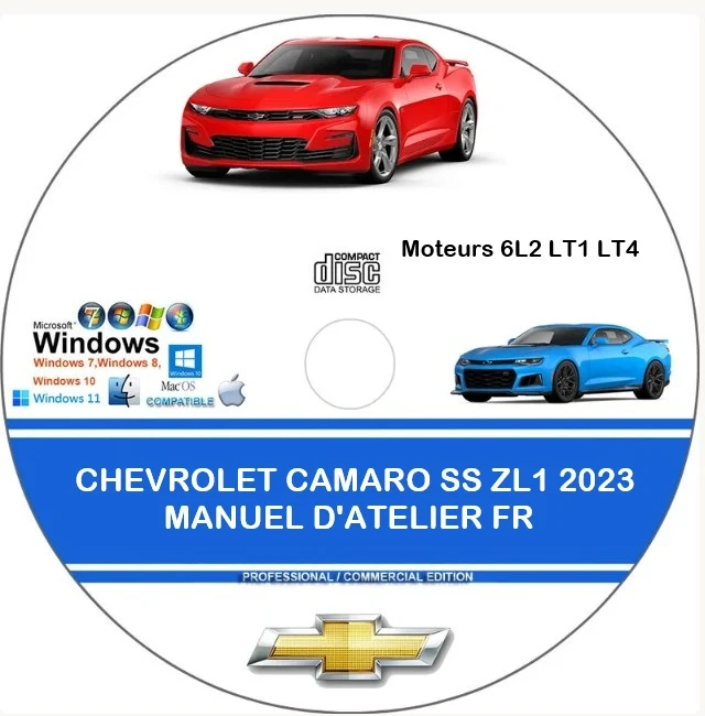 Manuel d'atelier Chevrolet Camaro 2023 français