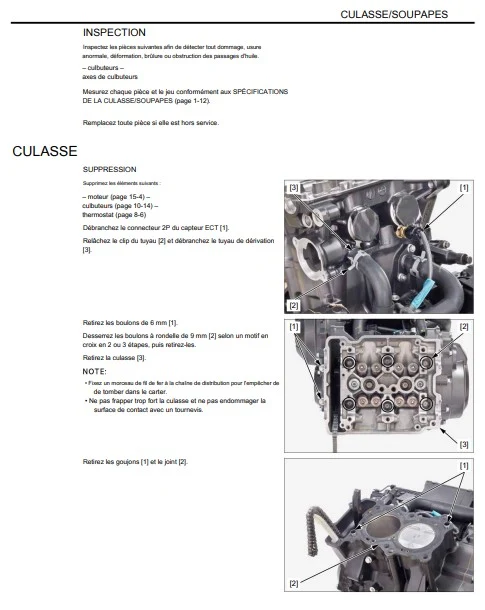 Manuel d'atelier Honda CB500F CBR500R 2024 français
