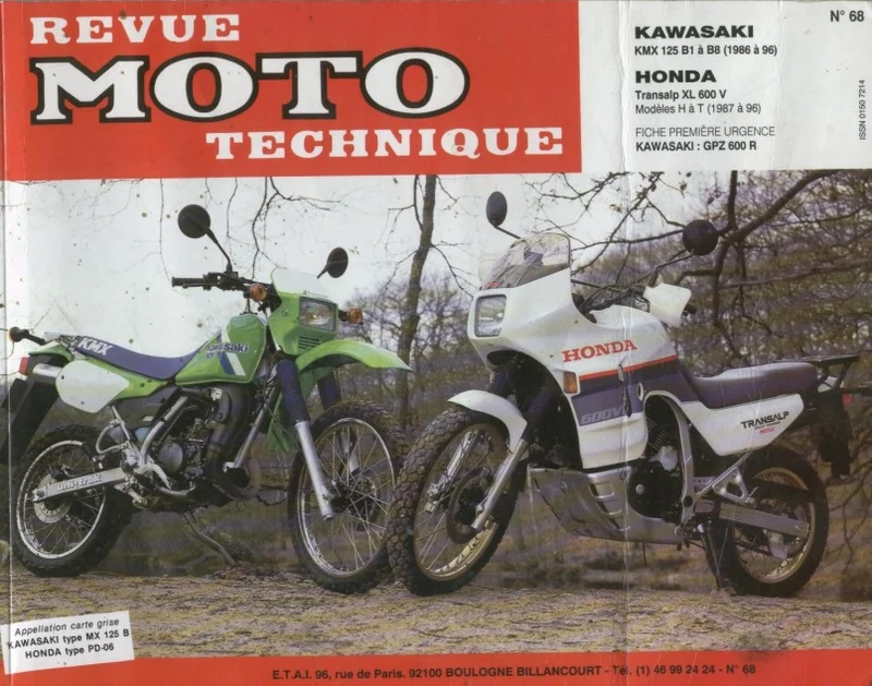 Revue technique Honda 600 Transalp 1987 1996