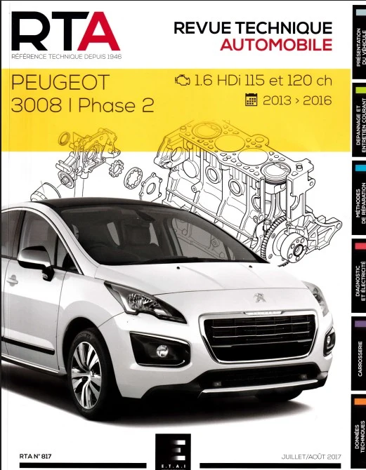 Revue technique Peugeot 3008 HDI 2013 2016