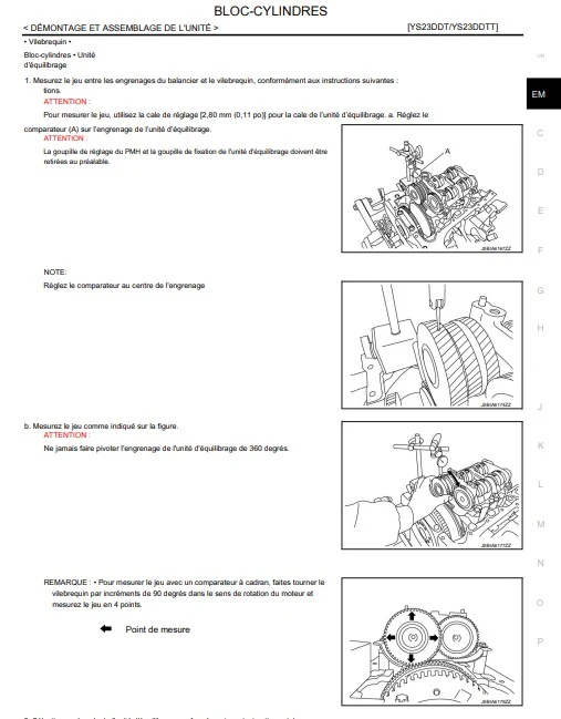 Manuel d'atelier Nissan D23 2017 2020 français
