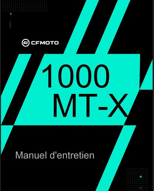 Manuel d'atelier CFMoto MT 1000 2026 français