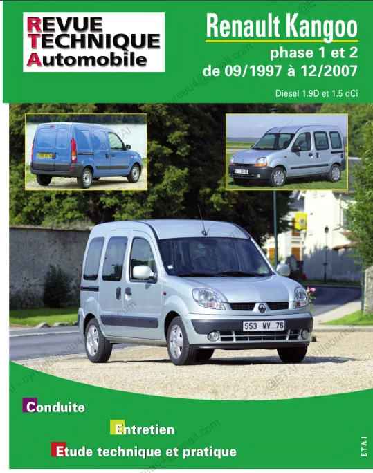 Revue technique Renault Kangoo 1997 2007