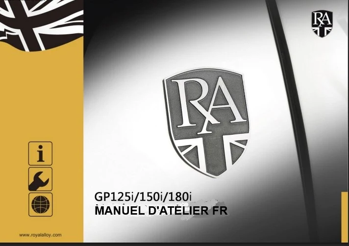 Manuel d'atelier Royal Alloy GP 125 2025 français