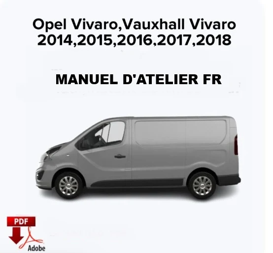 Manuel d'atelier Opel Vivaro 2014 2019 français