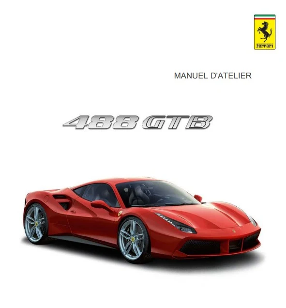 Manuel d'atelier Ferrari 488 GTB 2018 français