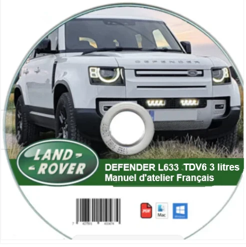 Manuel d'atelier Land Rover Defender 2020 diesel 3litres français