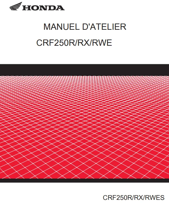 Manuel d'atelier Honda CRF 250 2025 français