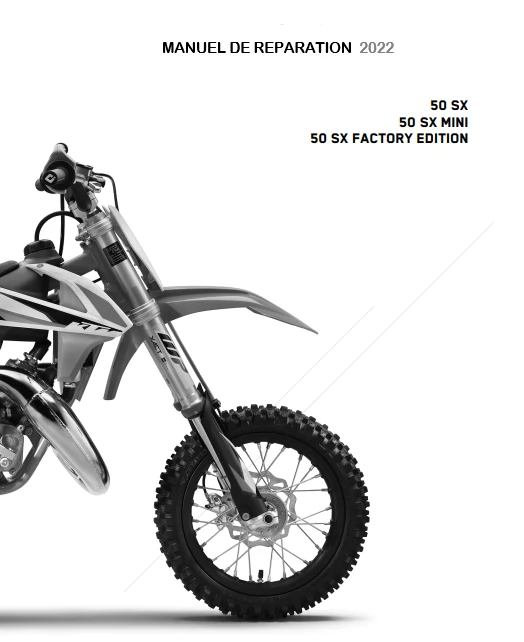 Manuel d'atelier KTM 50 SX 2022