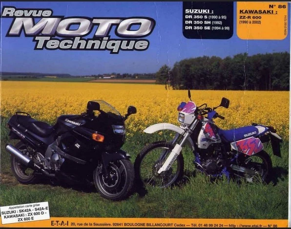 manuel de réparation Kawasaki 600 ZZR 90 2002