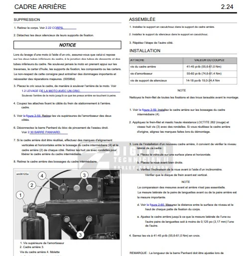 Manuel d'atelier harley Davidson trike 2015 français