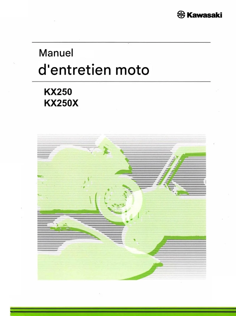 Manuel d'atelier Kawasaki KX 250 2021 2024 français