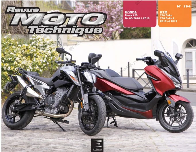 Manuel de réparation Honda Forza 125 2018