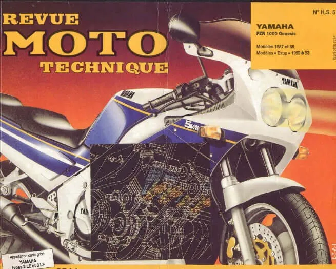 manuel d'atelier Yamaha FZR 1000 genesis 1987 1993