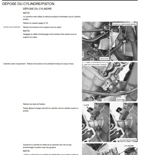 Manuel d'atelier Honda XLV 700 transalp 2007 pdf en français
