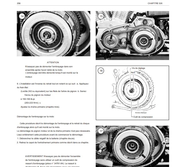 Manuel d'atelier français harley sportster 883 pdf 1986 2003 français
