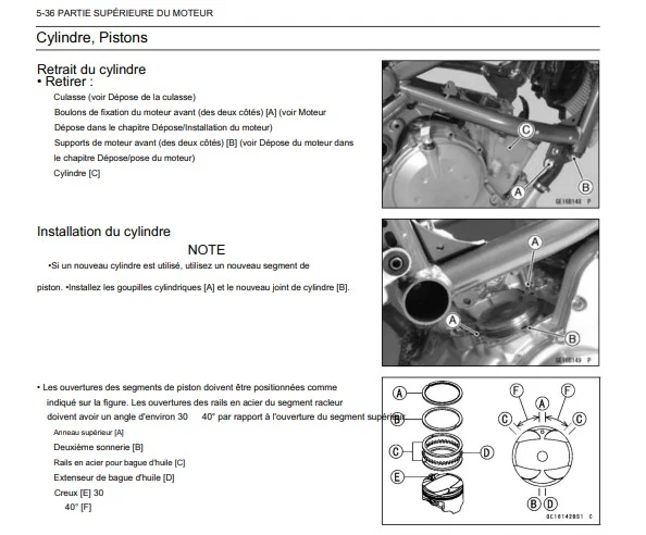 manuel d'atelier Kawasaki ER6 F Ninja 650 2006 français