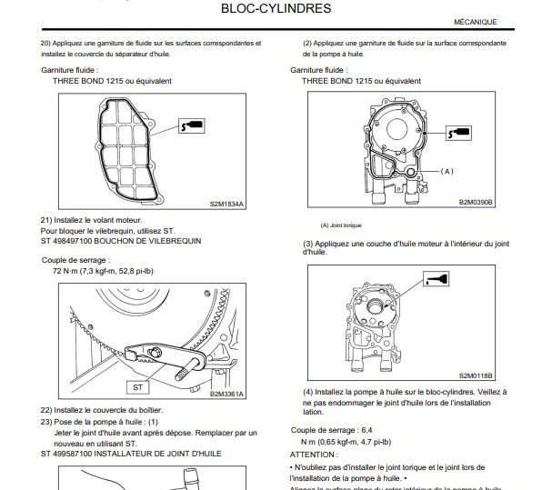 Manuel d'atelier Subaru Impreza WRX STI 2001 2002 en français
