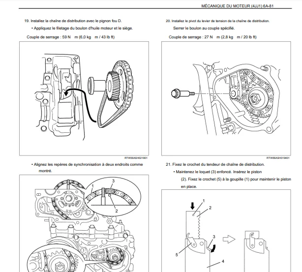 Manuel d'atelier Isuzu D-max 2007 français