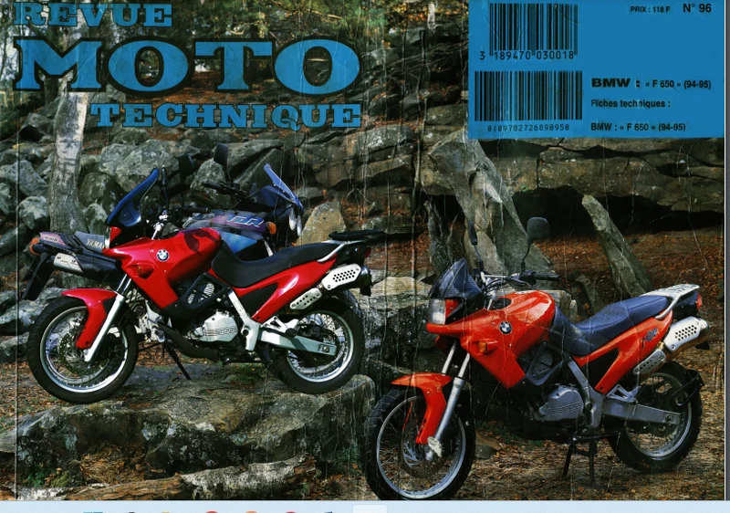 Manuel de réparation BMW F650 1994