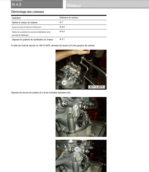 Manuel d'atelier Ducati 1098 2007 pdf en français