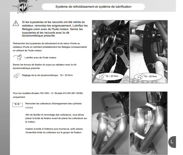 Manuel d'atelier MV Agusta Brutale toutes versions français