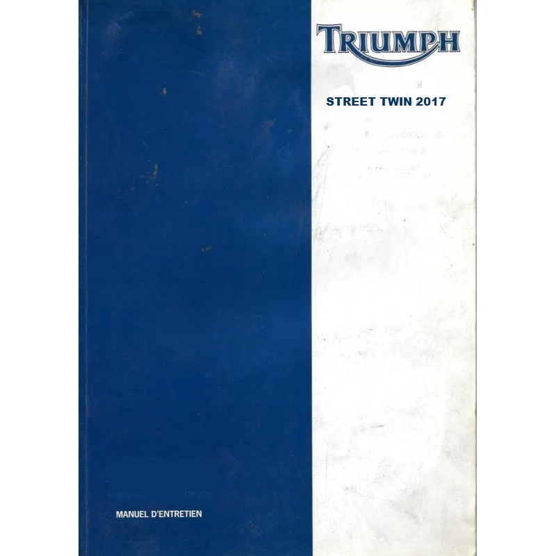 manuel d'atelier Triumph Street Twin 2016 2017 Français