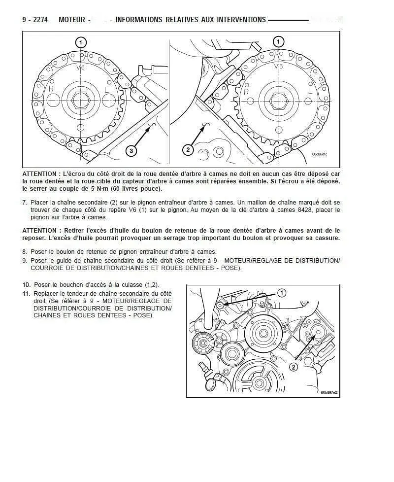 manuel d'atelier Moteur 3.0 CRD Mercedes jeep Chrysler