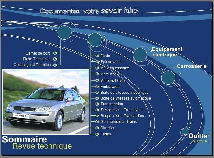 manuel de réparation Ford Mondeo 2001