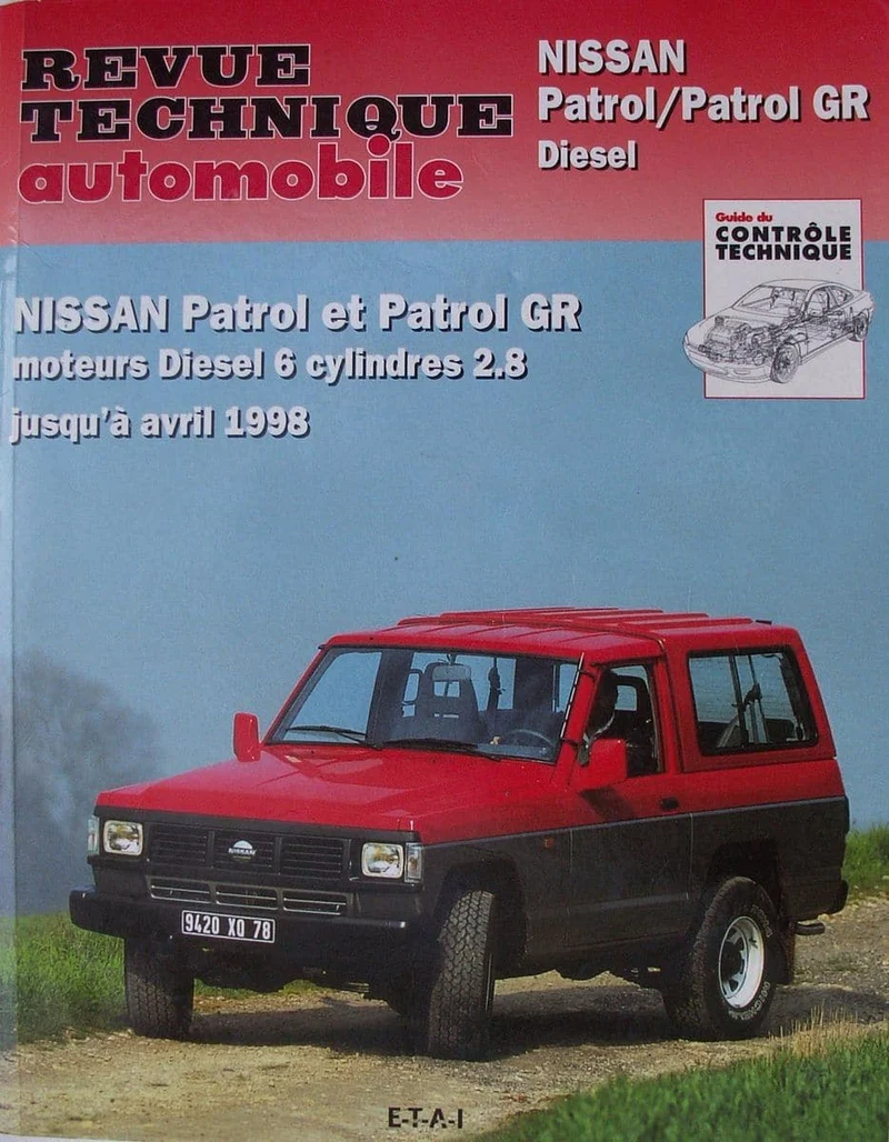 Manuel d'atelier Nissan Patrol GR Y60 essence et diesel
