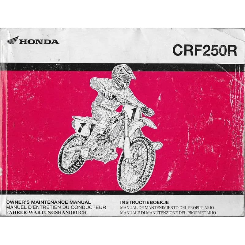 Manuel d'atelier Honda 250 CRF 2002 2004