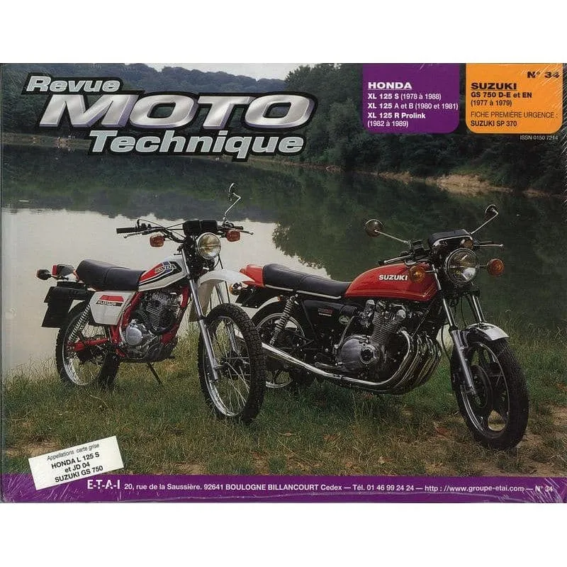revue technique Honda 125 XLS