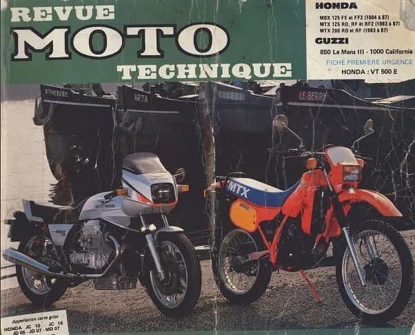 Manuels d'atelier Honda 125 NSR MTX CRM 83 92