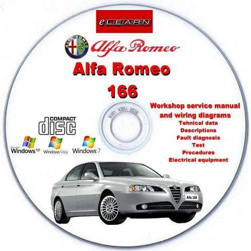 Manuel d'atelier E-Learn Alfa Roméo 166