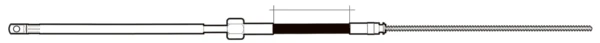 Uflex M66 Universel Rotary Steering Cable (660148)