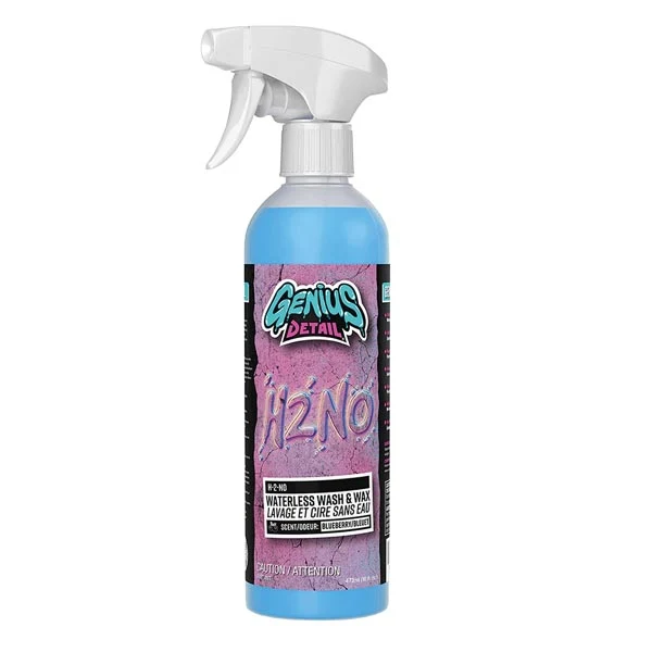Genius Detail H-2-NO Waterless Wash & Wax EA Of 24 (GD-36500)
